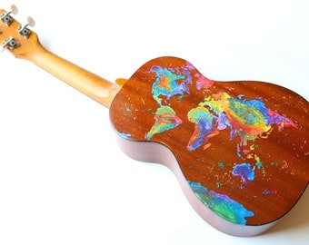 Custom order Ukulele--Any design you can think of, hand painted onto a fully playable soprano ukulele!