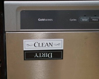 Dirty/Clean Dishwasher magnet | The dishes are dirty | The dishes are clean | dirty dishes magnet | clean dishes | refrigerator magnet