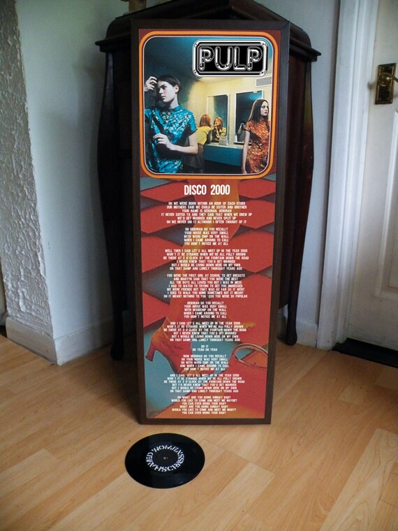 pulp disco 2000 2000 poster, promo lyric sheet,anarchy,sex PULP pistols,punk DISCO pulp disco 2000 2000 poster, promo lyric sheet,anarchy,sex PULP pistols,punk DISCO