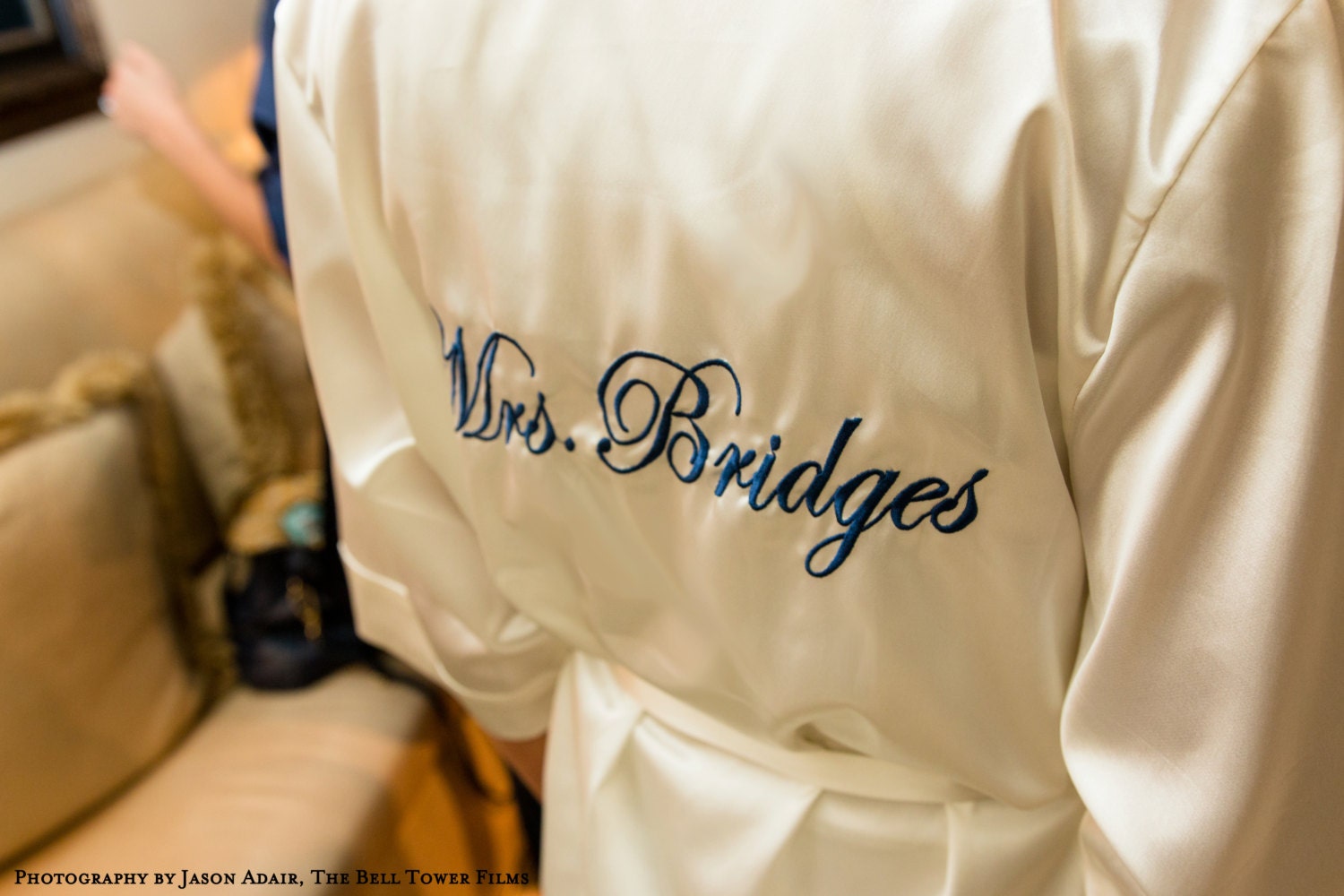 Personalized Mrs. Robe Monogrammed Satin Robe Bridal Robe
