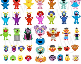 Monsters clipart / Monsters vector / Monsters Heads / Monster Clip art / Monsters png / Monsters eps / monster printable