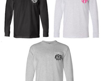 monogram long sleeve shirt