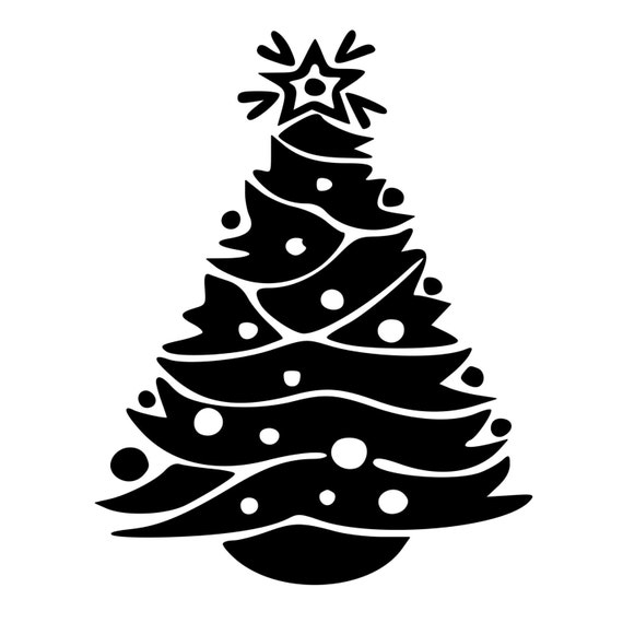 christmas tree die cut decal car window wall bumper phone christmas tree die cut decal car window wall bumper phone