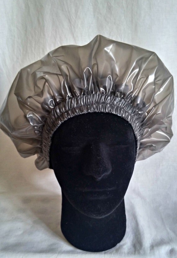 Men's Smoky Black Shower Caps