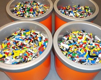 Lego 1-99 Pounds lbs parts & pieces huge BULK LOT bricks blocks w/ 3 MINIFIG
