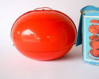 Vintage 1970's Pic-Nic Set - SVB - Spazio Zero - pvc - orange - L'Utopie Du Tout Plastique