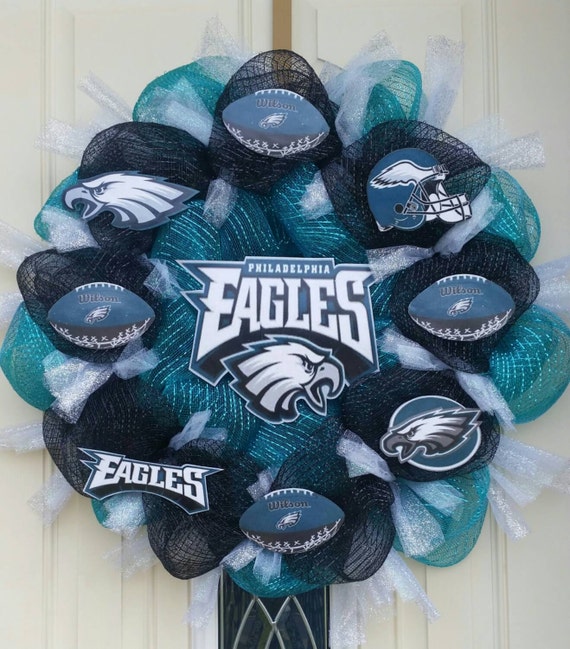 NFL Philadelphia Eagles Midnight Green Wreath by TinasCrafts05