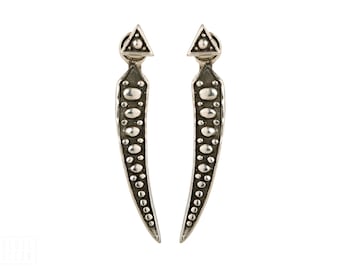Sterling Silver Ear Jacket Earrings Sunshine Ear Cuff Earrings Boho Jewelry - JKT004