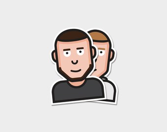 2" x 2" Custom Die Cut Sticker - Bulk