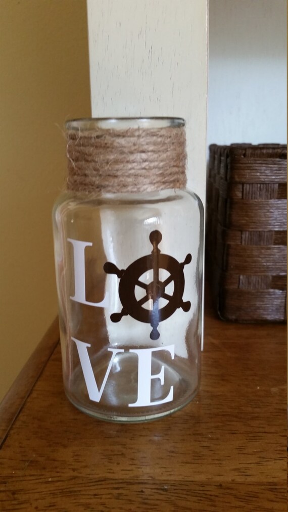 Nautical Decor Beach Decor Nautical Decorative bottle
