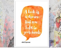 Popular items for neil gaiman quote on Etsy