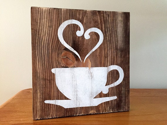 Rustic Wall Decor Kitchen Decor Coffee Decor Tea Decor