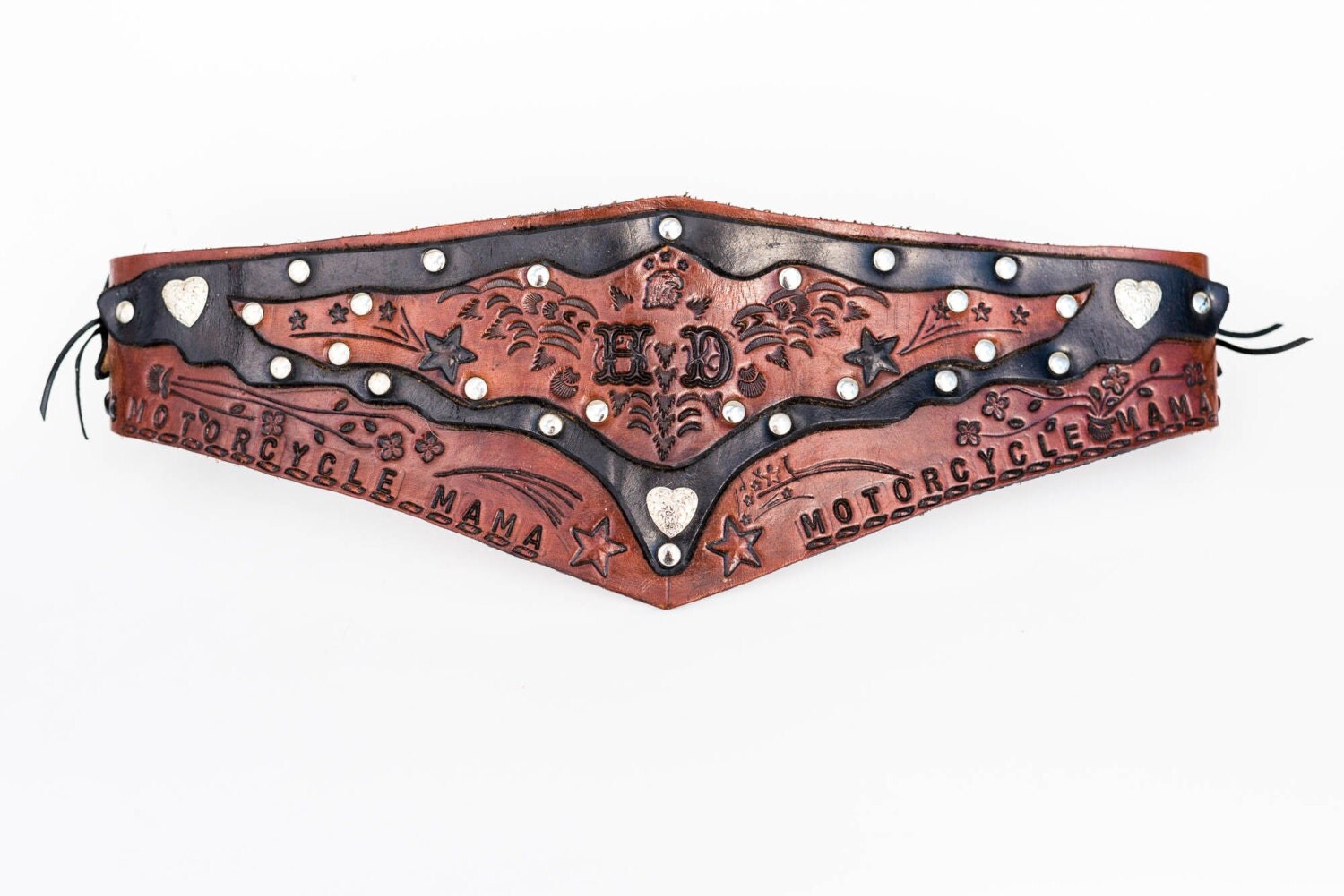 RESERVED Hand Tooled Harley Davidson Women's Kidney Belt