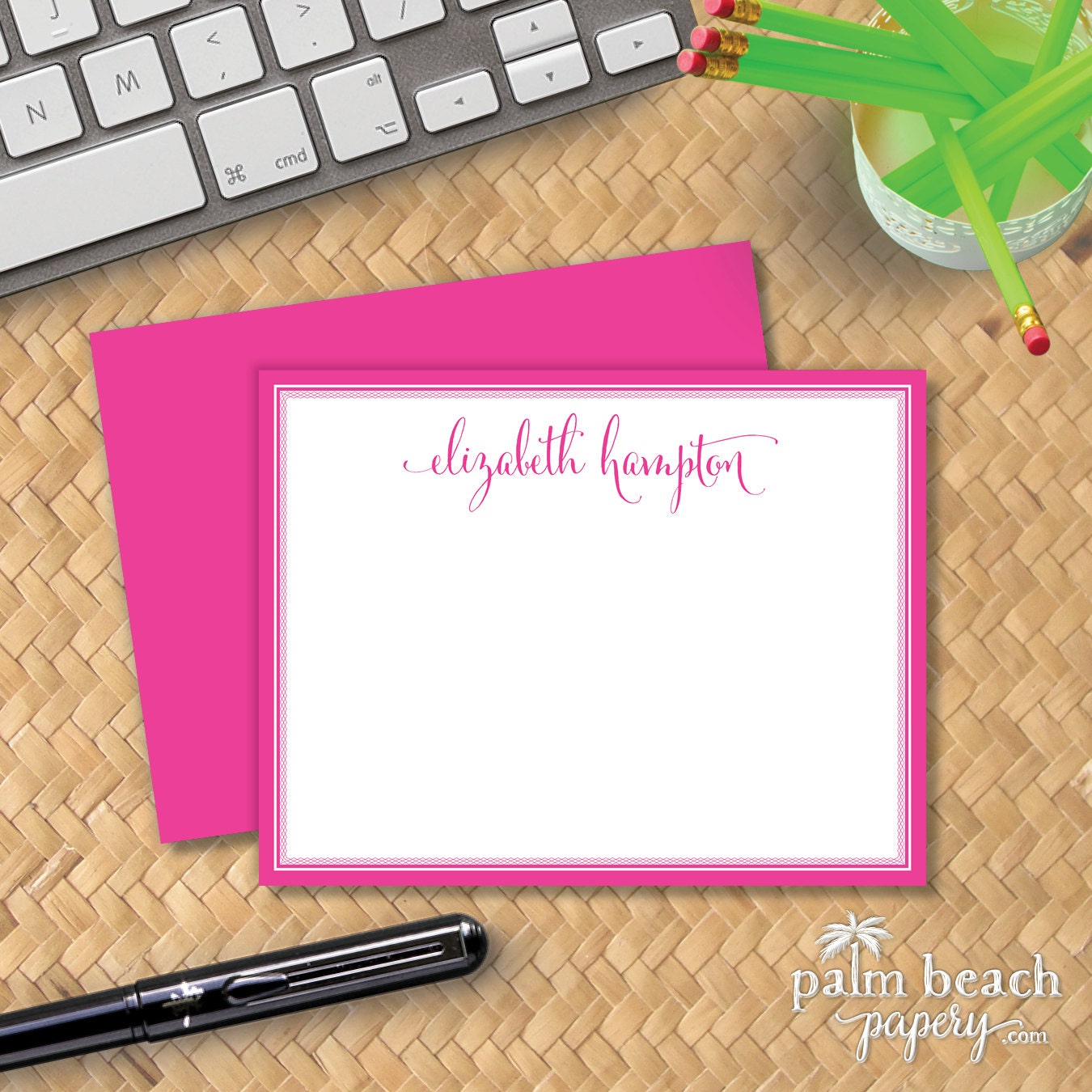 Signature Flat Notecards Custom Printed Correspondence Card
