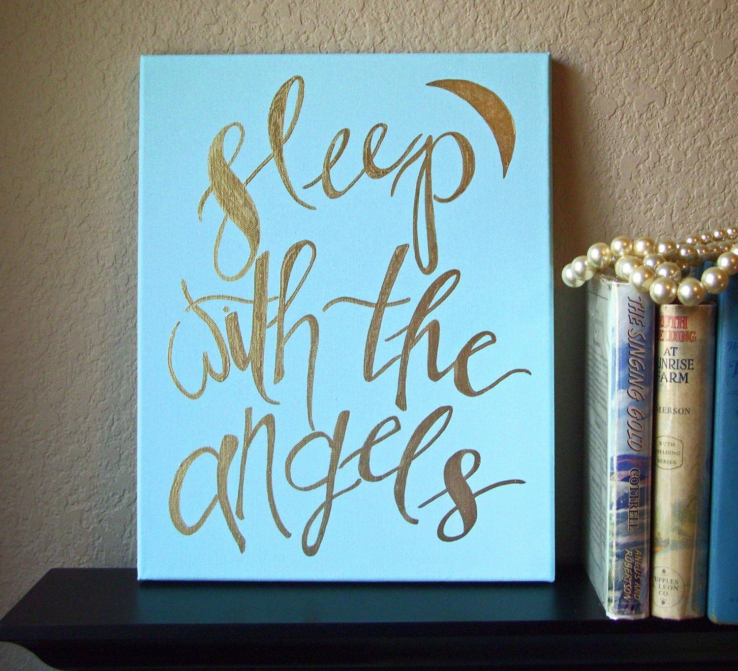 Sleep With the Angels Sign Angel Sign Angel Quote Nursery