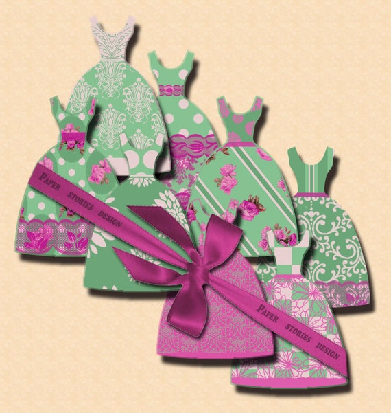 DRESS Nº 5 Commercial Use Digital Scrapbooking Printable