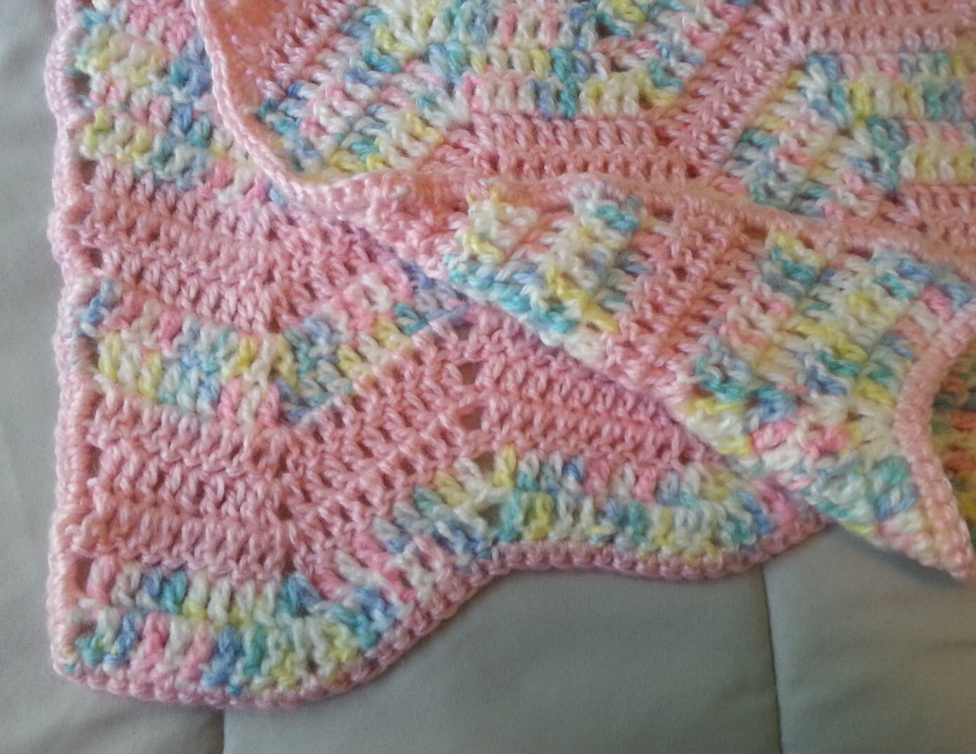 Crochet Baby Blanket Crochet Receiving Blanket Crochet Baby