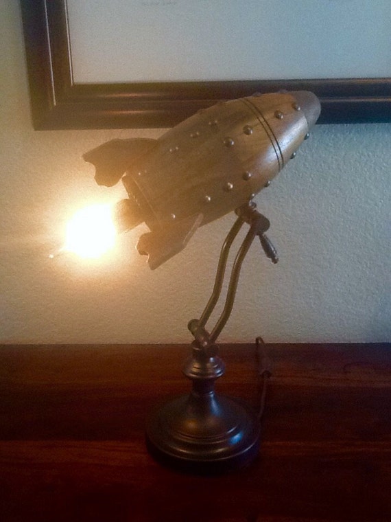 rocketship lamp