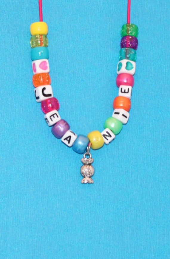 Kids Party Favor Candyland Personalized Necklace Make your