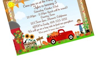 Pumpkin Patch Birthday Invitation, Halloween Pumpkin Birthday, Halloween 1st Birthday, Pumpkin Patch 1st Birthday