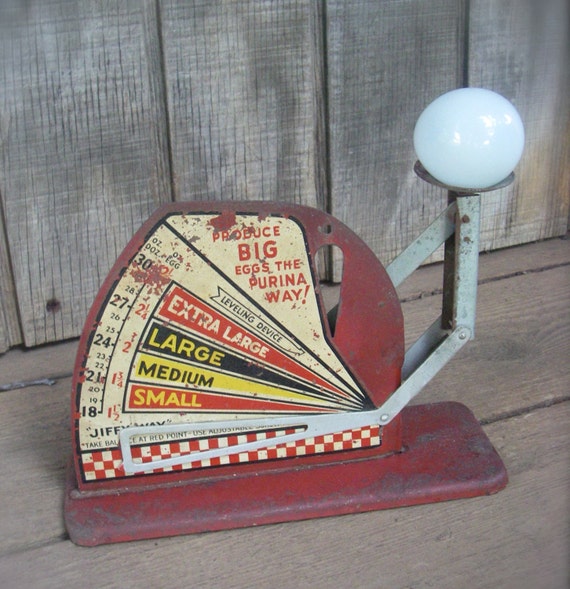Vintage Purina Egg Scale Grader Jiffy Way Antique Country