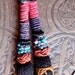 Uzbek fringe beaded double tassles