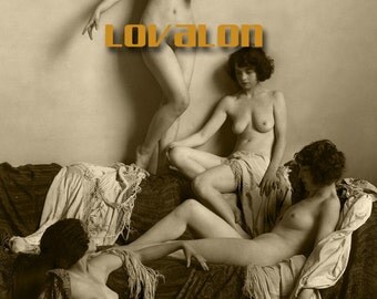 MATURE... Beauty Tableau... Deluxe Erotic Art Print... Vintage Nude Fashion Photo... Available In Various Sizes
