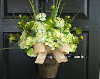spring wreath summer wreaths outdoor wreaths for front door wreaths summer decor hydrangeas wreaths