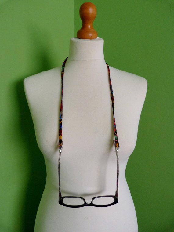 Items similar to Fabric Glasses Chain Eyeglass holder Neck strap for