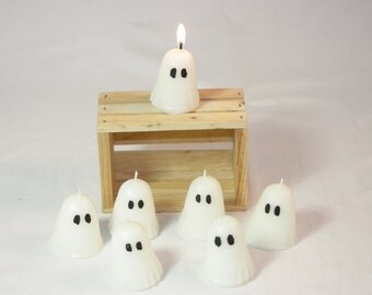 Votive Ghost Candle, Highly Scented Ghost Candle, Halloween Ghost Candle, Halloween Decoration, Scented Halloween Candle