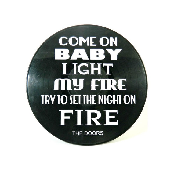 The Doors Light My Fire song lyrics vinyl on by