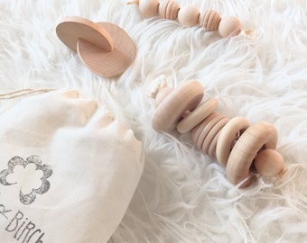 Montessori Baby Toys - Newborn Gift set - Montessori Wood Toys - Newborn Baby Gift - Modern Toys - Montessori Baby Gift Set - Baby Shower