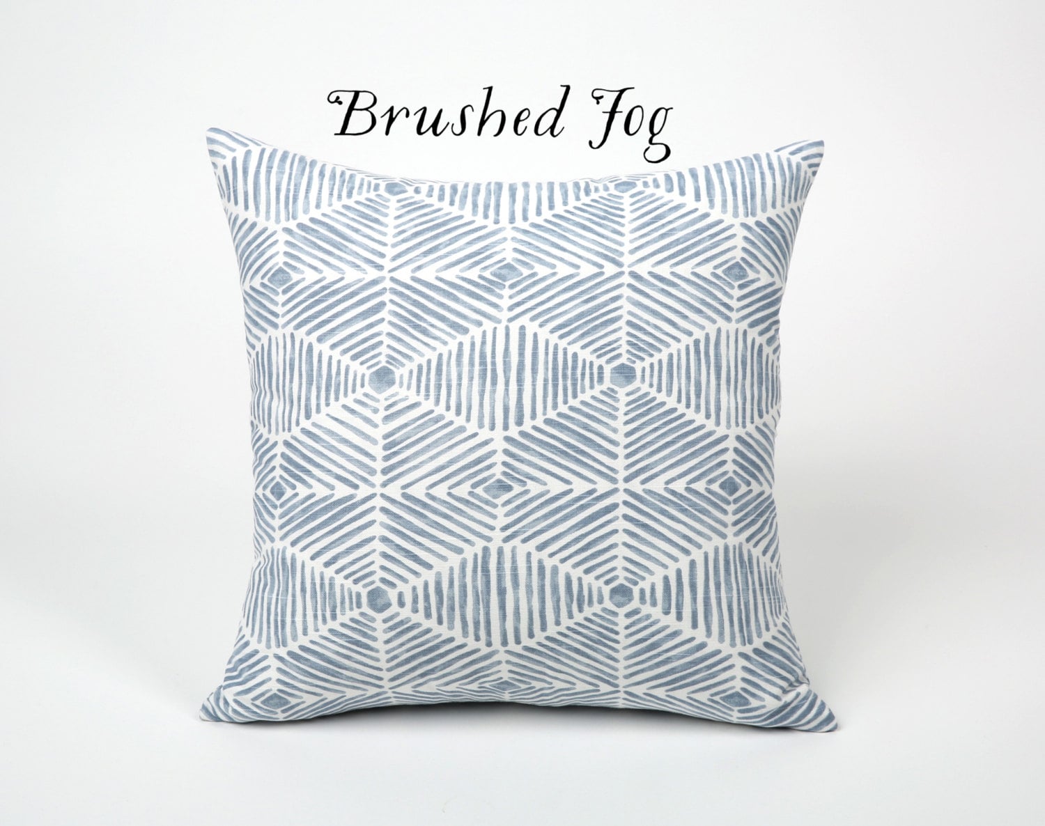Light Blue Painterly Throw Pillow Cover 12x18 20x20 22x22 Ice