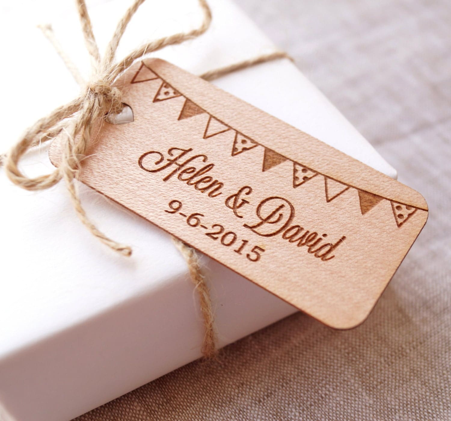 Personalized Wedding Favor Tags Rustic Wedding Favor Tags