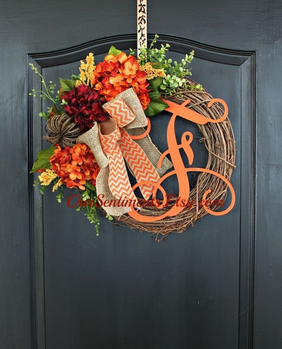 Vibrantly colored autumn hanger decoration