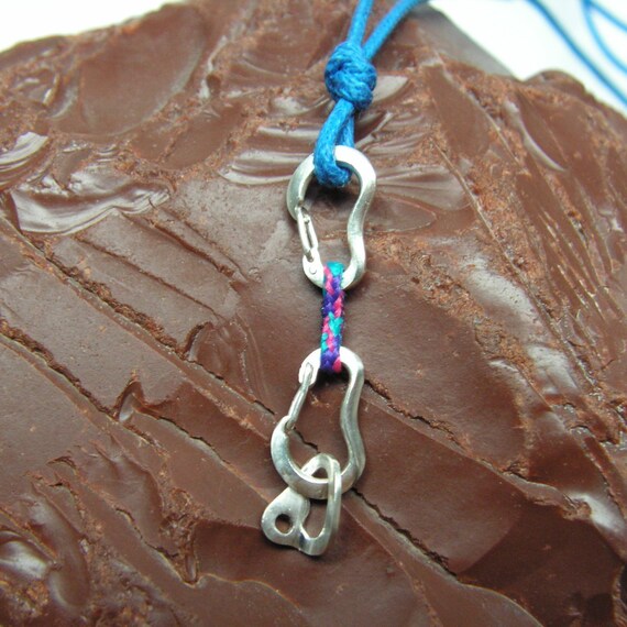 Climbing Quickdraw Necklace with FULLY FUNCTIONAL Carabiners