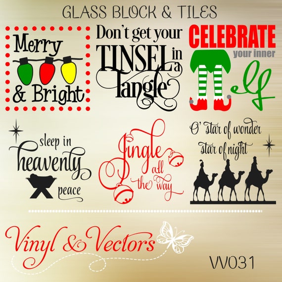 Download Christmas Glass Block Tile SVG vector Cutting by ...