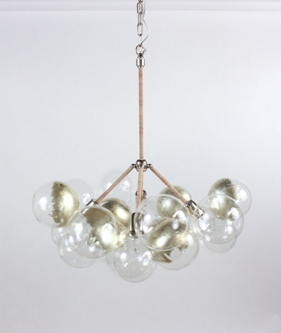 The Four Branch Bubble Chandelier 30 diameter by TheLightFactory