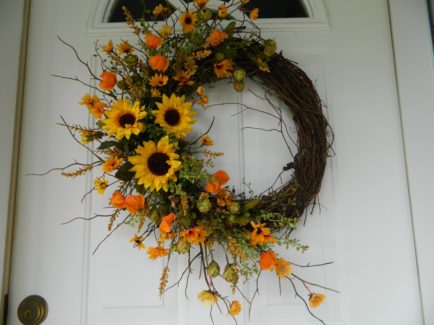 Sunflower Wreath Fall Wreath Autumn Wreath