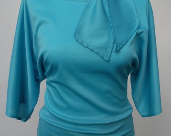 Self tie sash Blouse//3/4 Length Sleeves//Made to Order
