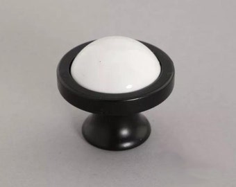 Schwarze Keramik Schrank Knöpfe / Kommode Schublade Knöpfe