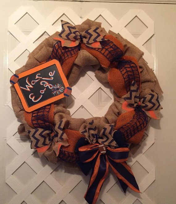 War Eagle Wreath - Auburn Tigers Wreath - SEC - Auburn Collegiate Wreath - Gus Bus Wreath - Tigers Collegiate Wreath - Auburn Burlap Wreath
