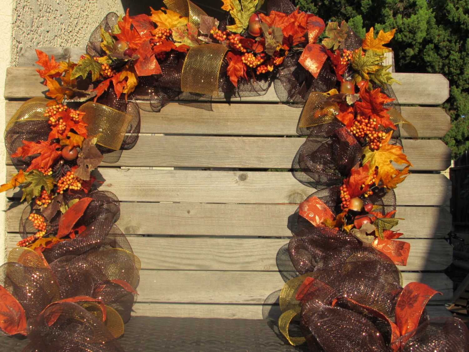 10 fall garland fall swag fall door decor fall leaf 10 fall garland fall swag fall door decor fall leaf