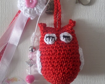 Keychain OWL closed eyelets