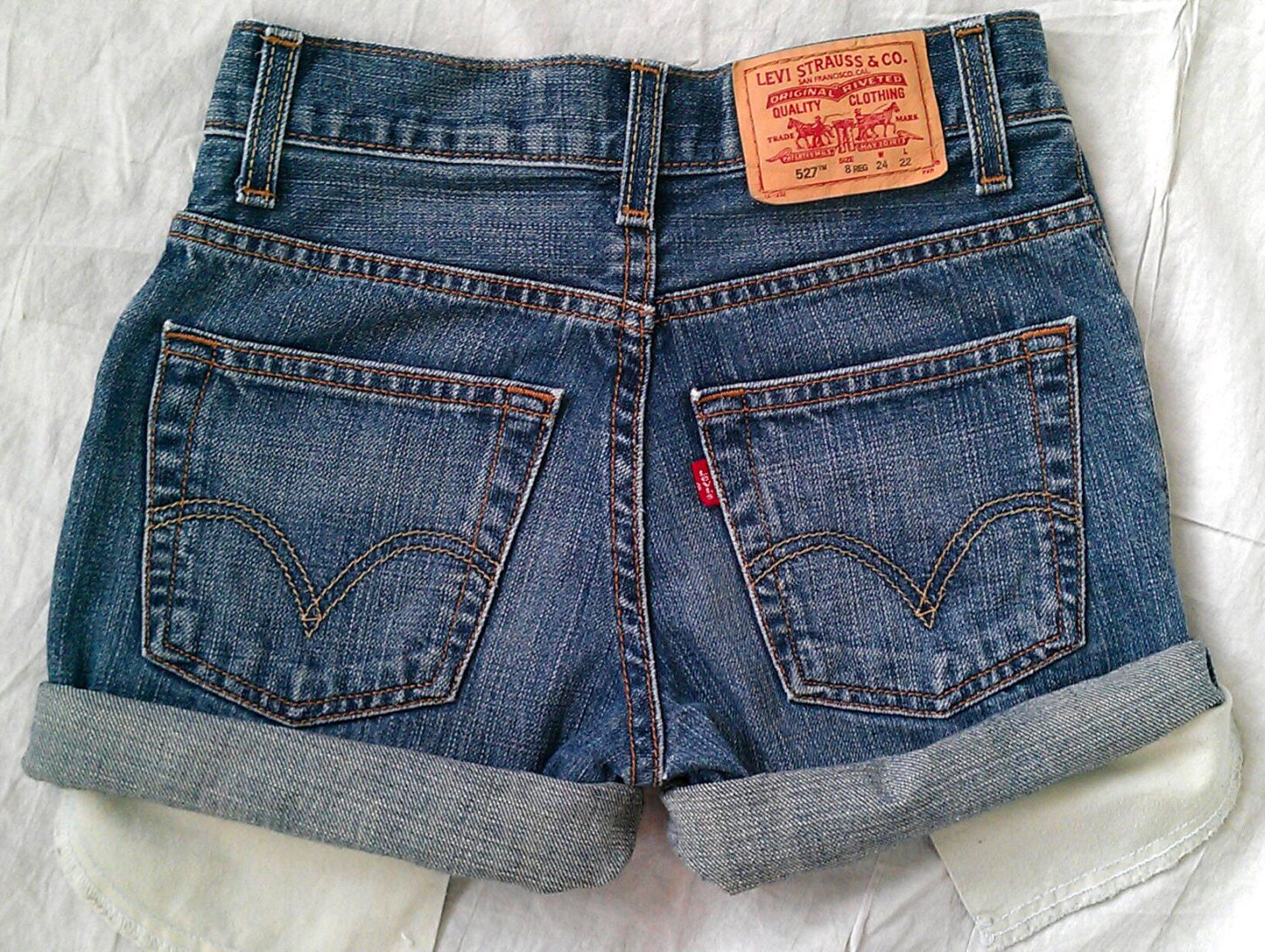 vintage levi cut off denim shorts