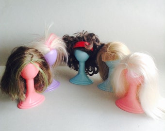 Liv Doll Wigs, Replacement hair, fashion doll accessories, choose; blonde wig, curly wig, punk, brunette, doll wig, Liv Doll, Greece