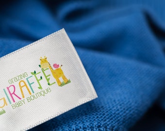 Custom Clothing Labels 1000 - Create Personalized Custom Clothing Tags Full Color Labels Washable with Your Logo in Multicolor