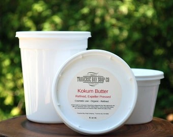 Kokum butter, 8oz, 1/2 pound oz WEIGHT Soap making, lotion,creams,massage oil, bath, beauty, lip balm