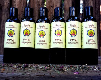 Vata Massage Oil, Ayurvedic Formula, 100% Organic