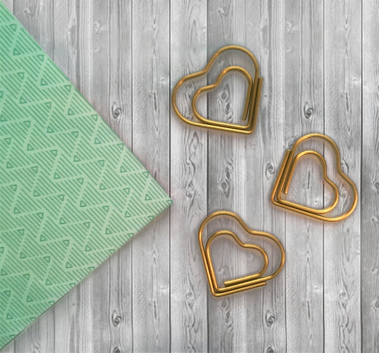 Gold Heart Paper Clips Gold Fun and Unique Paperclips and